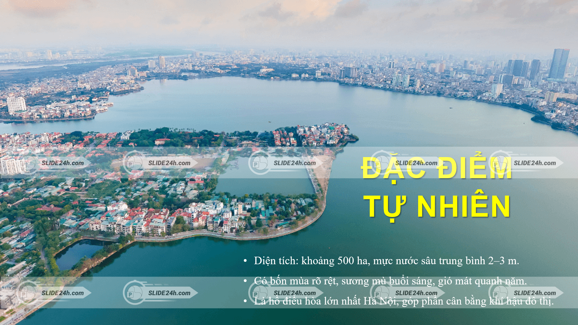 đặc điểm tự nhiên hồ tây