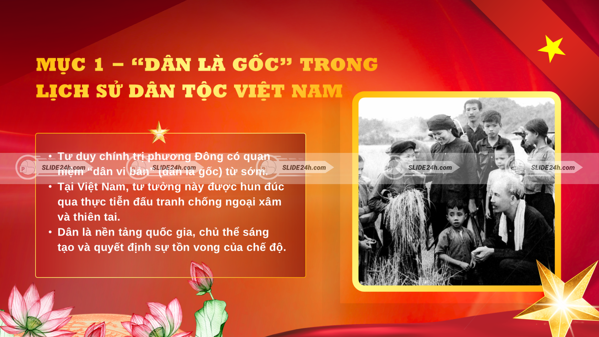 Dân là gốc trong lịch sử dân tộc Việt Nam qua tư duy dân vi bản và vai trò của nhân dân.