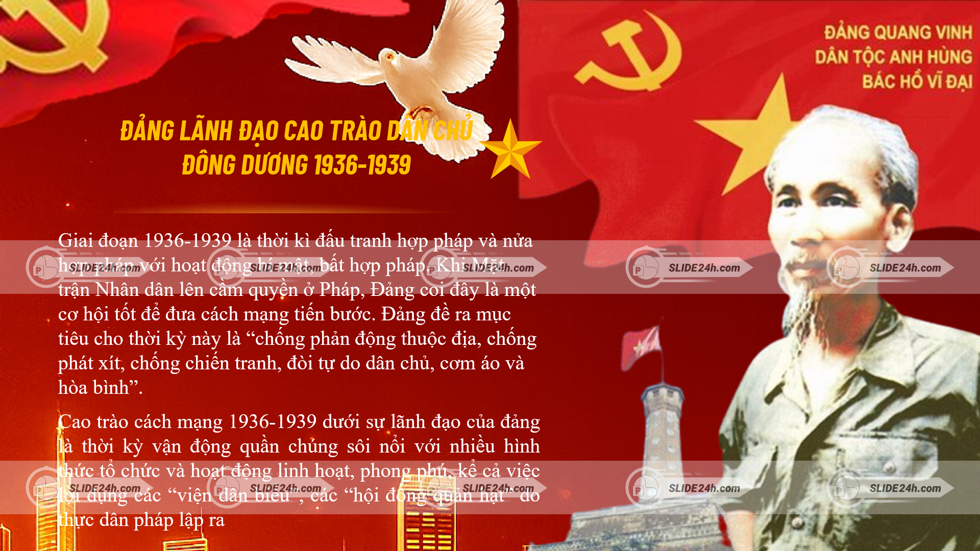 đảng lãnh đạo cao trào dân chủ đông dương giai đoạn 1936-1939