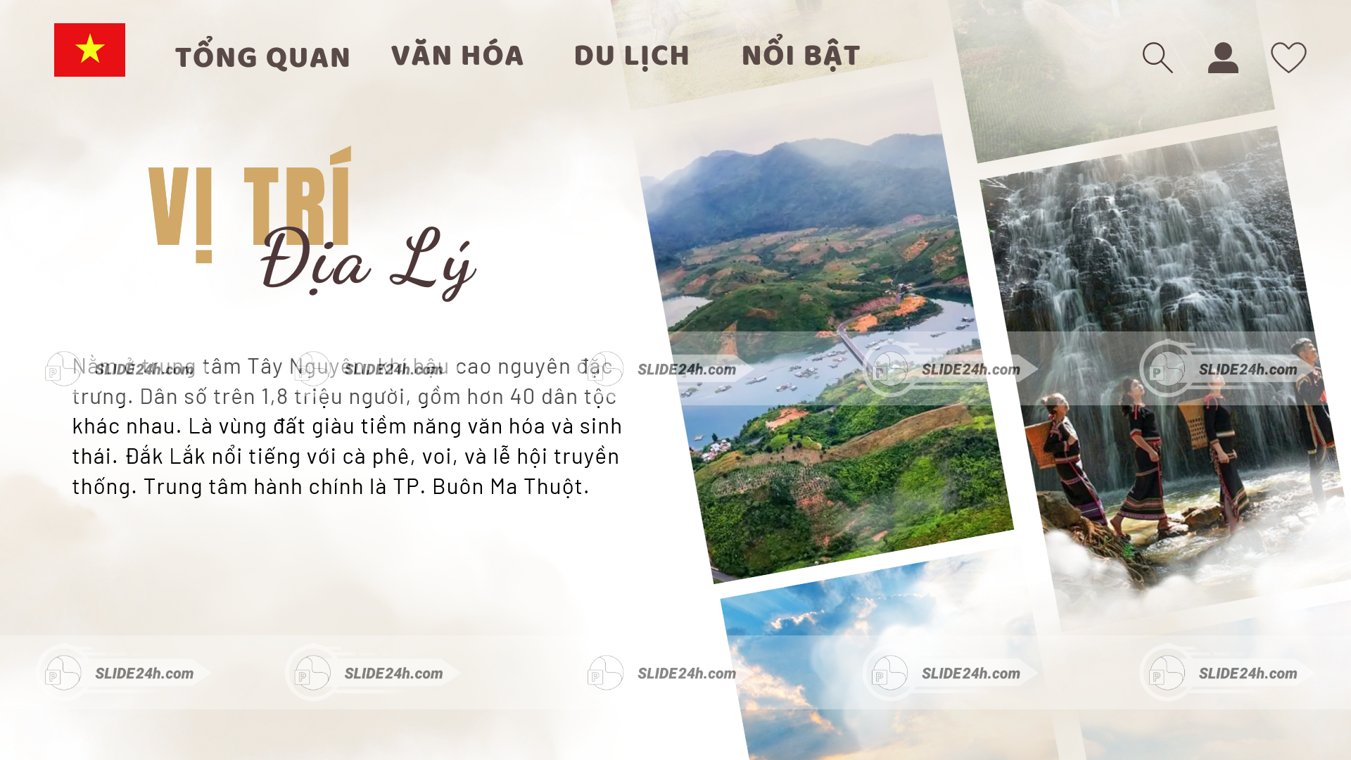 Địa lí Đắk Lắk với vị trí đặc trưng ở Tây Nguyên và điều kiện tự nhiên nổi bật.