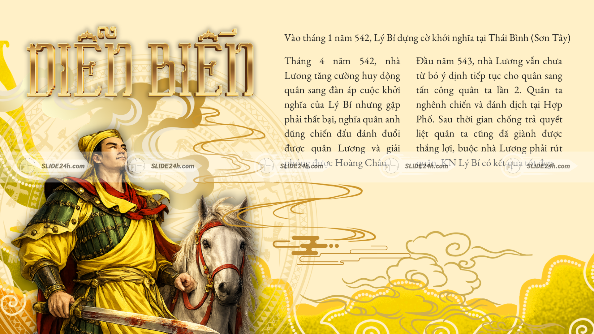 Diễn biến khởi nghĩa Lý Bí qua các mốc đánh bại quân Lương lần thứ nhất và lần thứ hai.