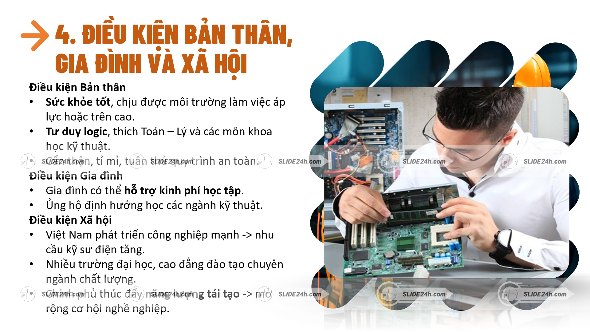 điều kiện học ngành kỹ sư điện với tư duy logic và môi trường kỹ thuật