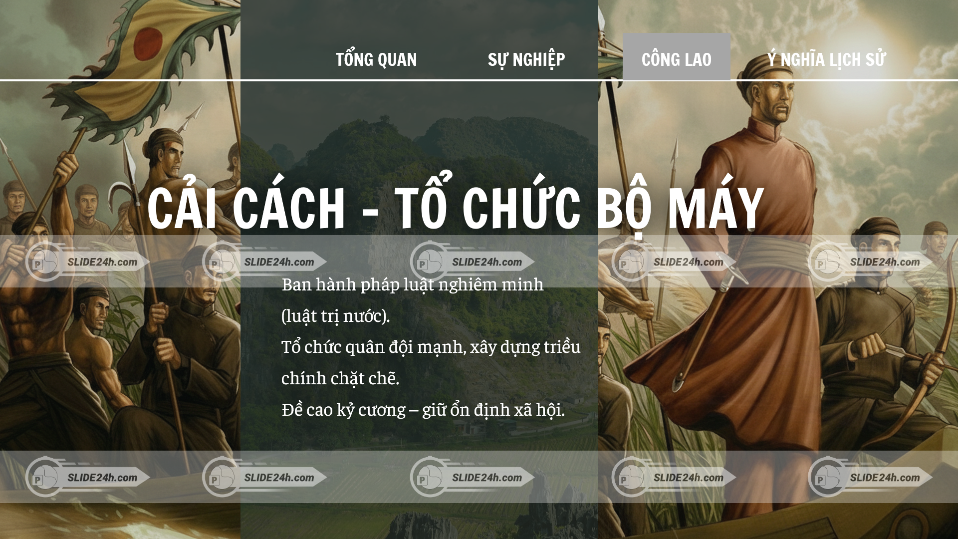 Đinh Bộ Lĩnh tiến hành cải cách - tổ chức bộ máy nhà nước