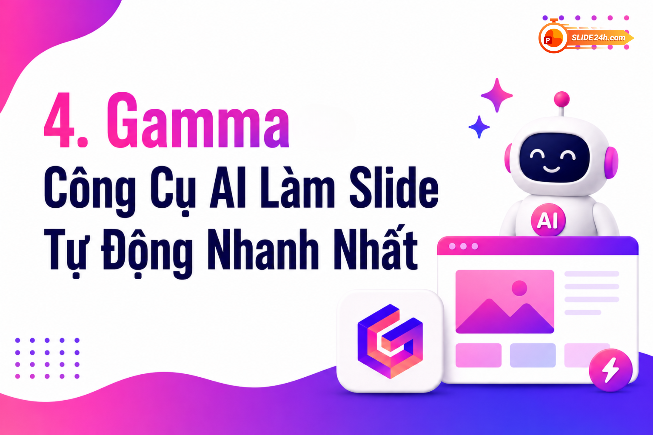 gamma công cụ thiết kế slide bằng ai tự động nhanh nhất