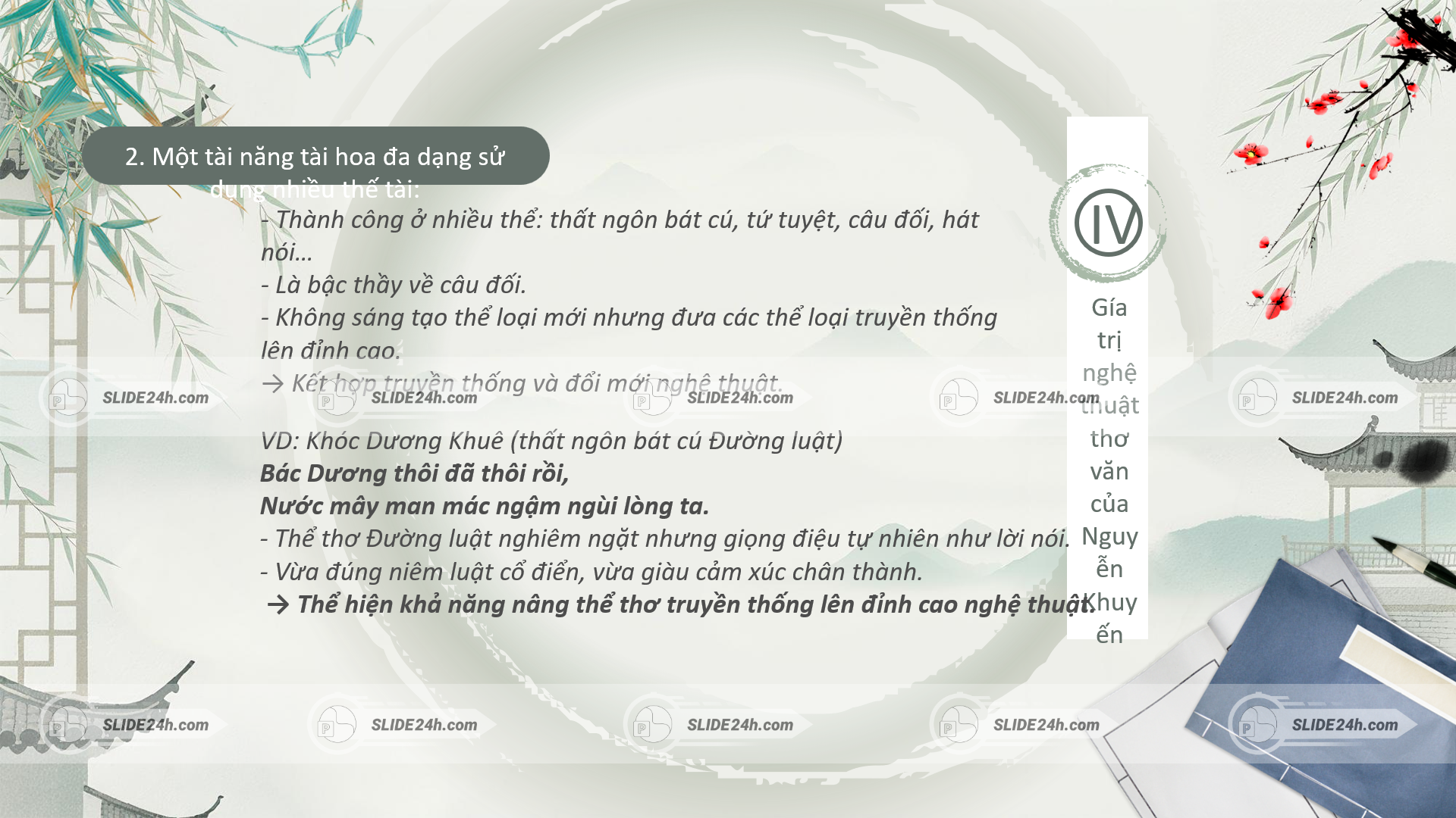 Giá trị nghệ thuật trong thơ Nguyễn Khuyến