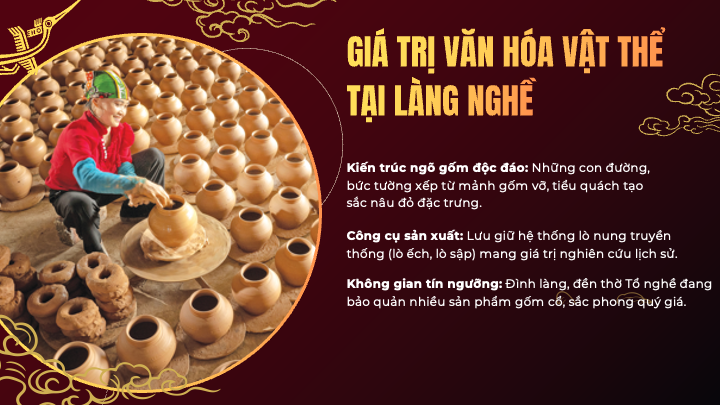 giá trị văn hóa vật thể làng gốm Phù Lãng với kiến trúc ngõ gốm và lò nung