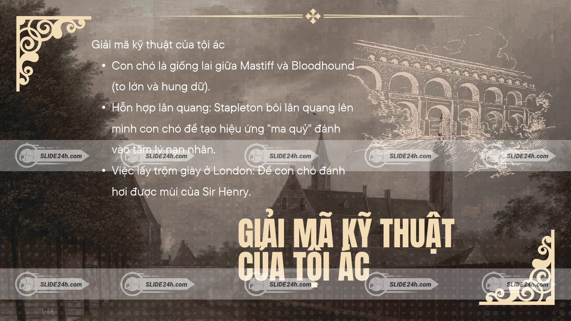 giải mã kỹ thuật gây án trong truyện con chó nhà họ baskerville