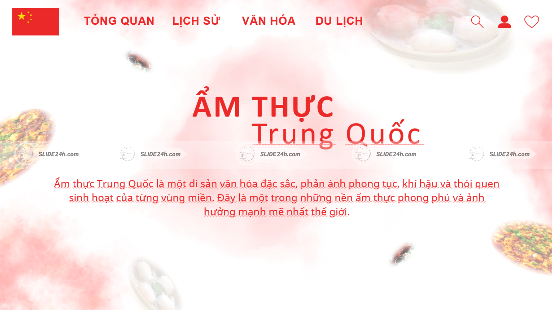 Giới thiệu ẩm thực Trung Quốc như một nền ẩm thực phong phú, giàu bản sắc