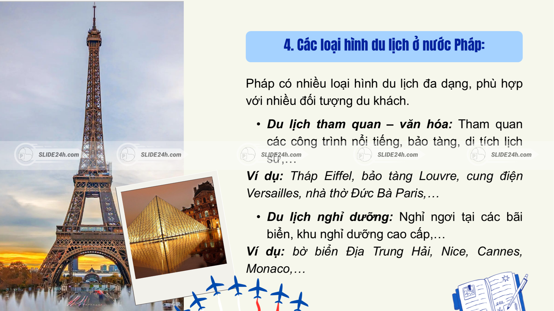 Giới thiệu các loại hình du lịch văn hóa tại Pháp