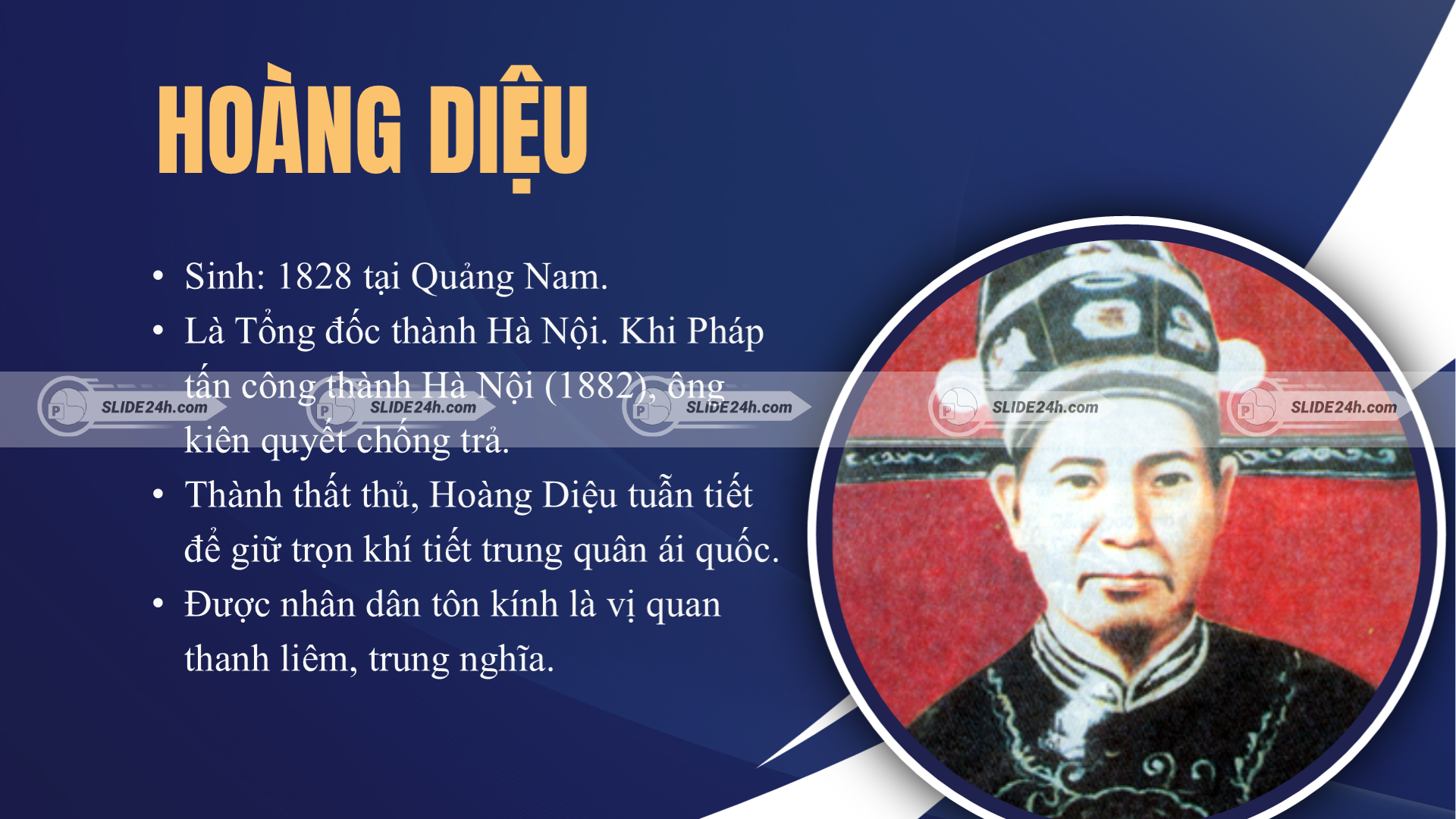 Giới thiệu danh nhân tiêu biểu Hoàng Diệu