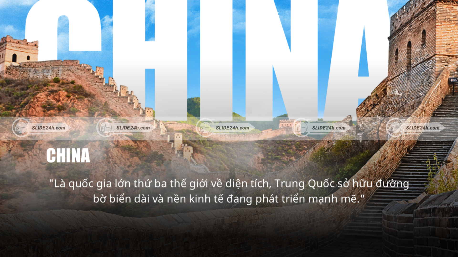 Giới thiệu Trung Quốc như một quốc gia có lịch sử lâu đời, văn hóa đặc sắc và nhiều thành tựu nổi bật