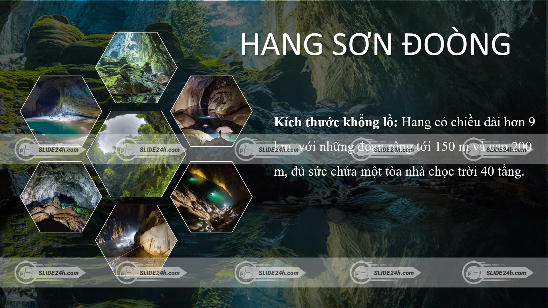 hang sơn đoòng với cảnh quan hang động khổng lồ, sông ngầm và thạch nhũ kỳ vĩ tại quảng bình
