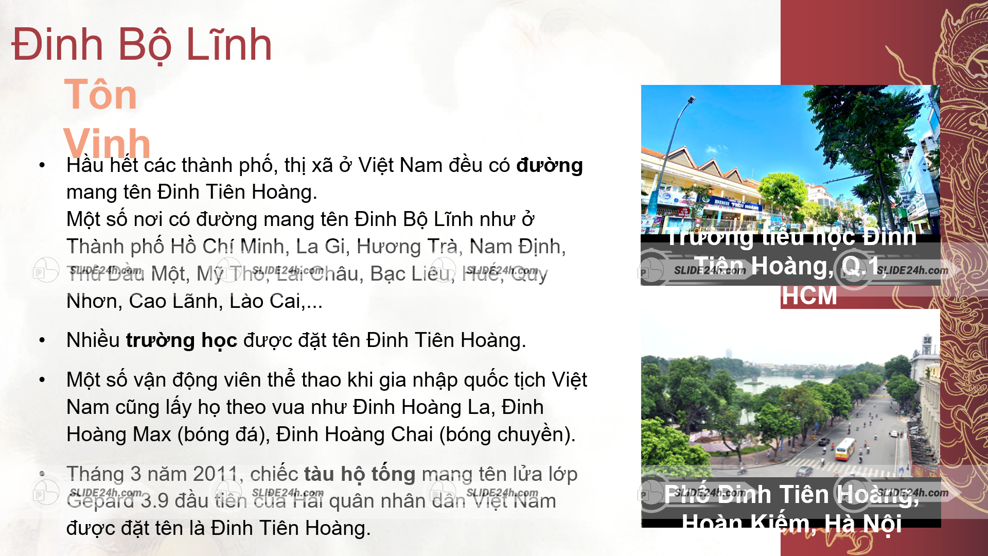 Hậu thế tôn vinh những công lao to lớn của vua Đinh Tiên Hoàng