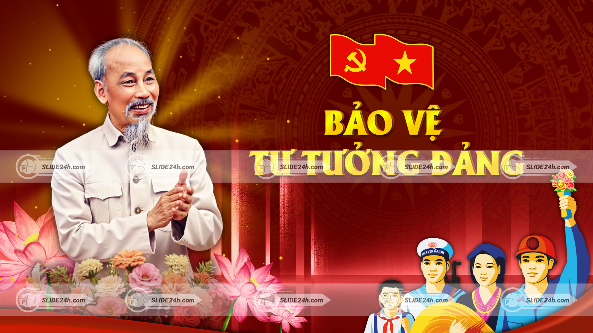 hình ảnh bảo vệ tư tưởng đảng