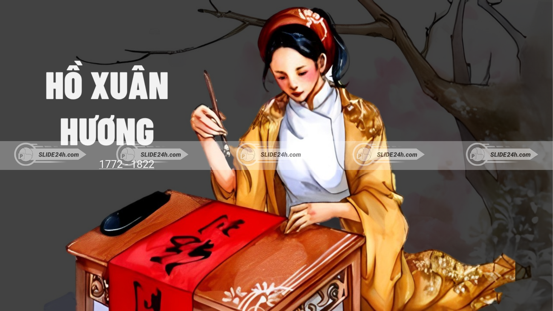 Hồ Xuân Hương với phong cách thơ Nôm độc đáo.