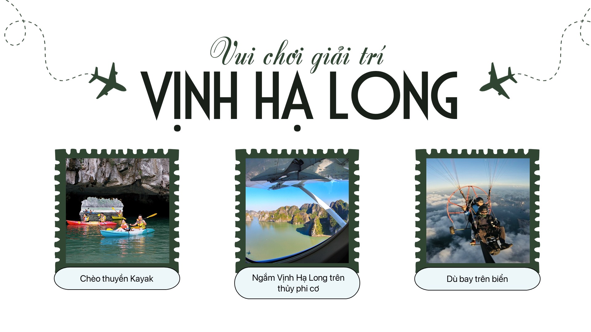hoạt động vui chơi giải trí vịnh hạ long