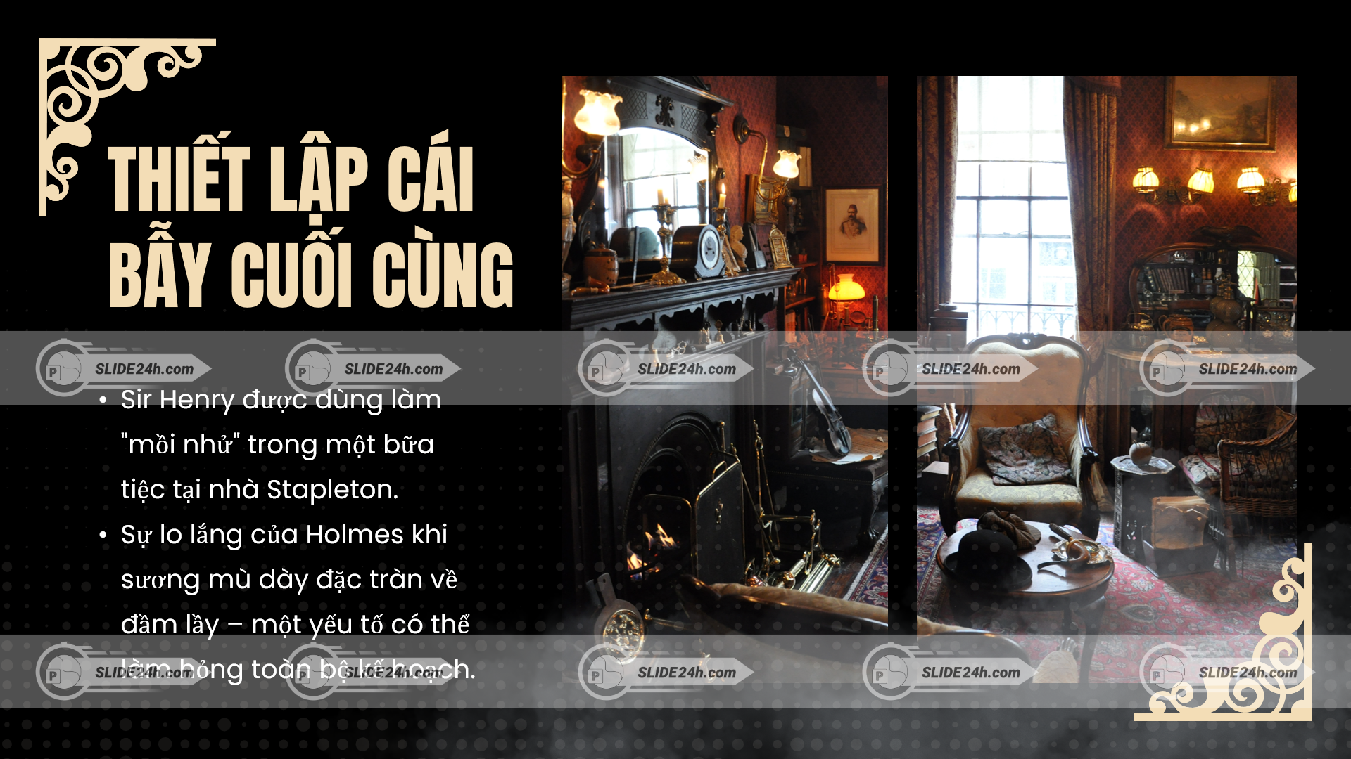 holmes và watson thiết lập cái bẫy cuối cùng trong con chó nhà họ baskerville