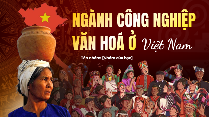 infographic bìa về ngành công nghiệp văn hóa ở Việt Nam