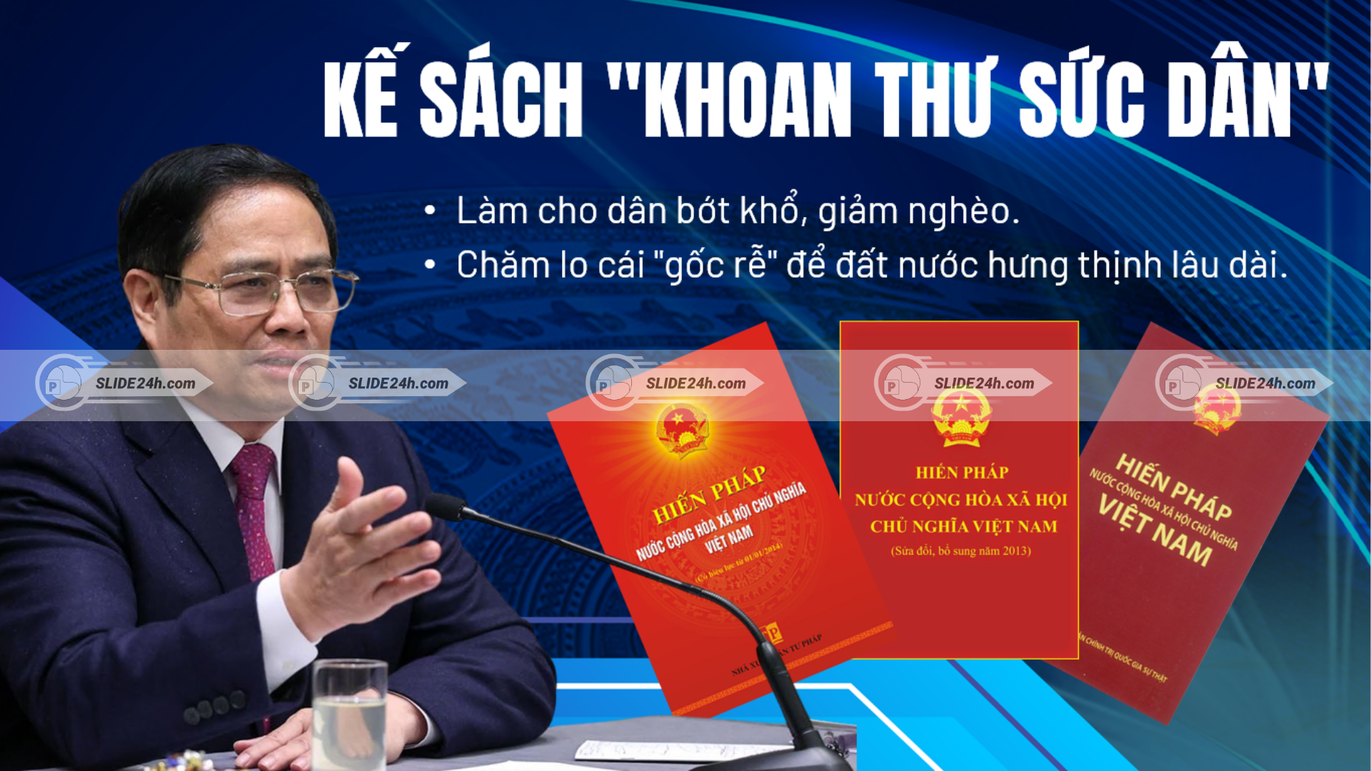 Kế sách khoan thư sức dân trong xây dựng đất nước và củng cố lòng dân.