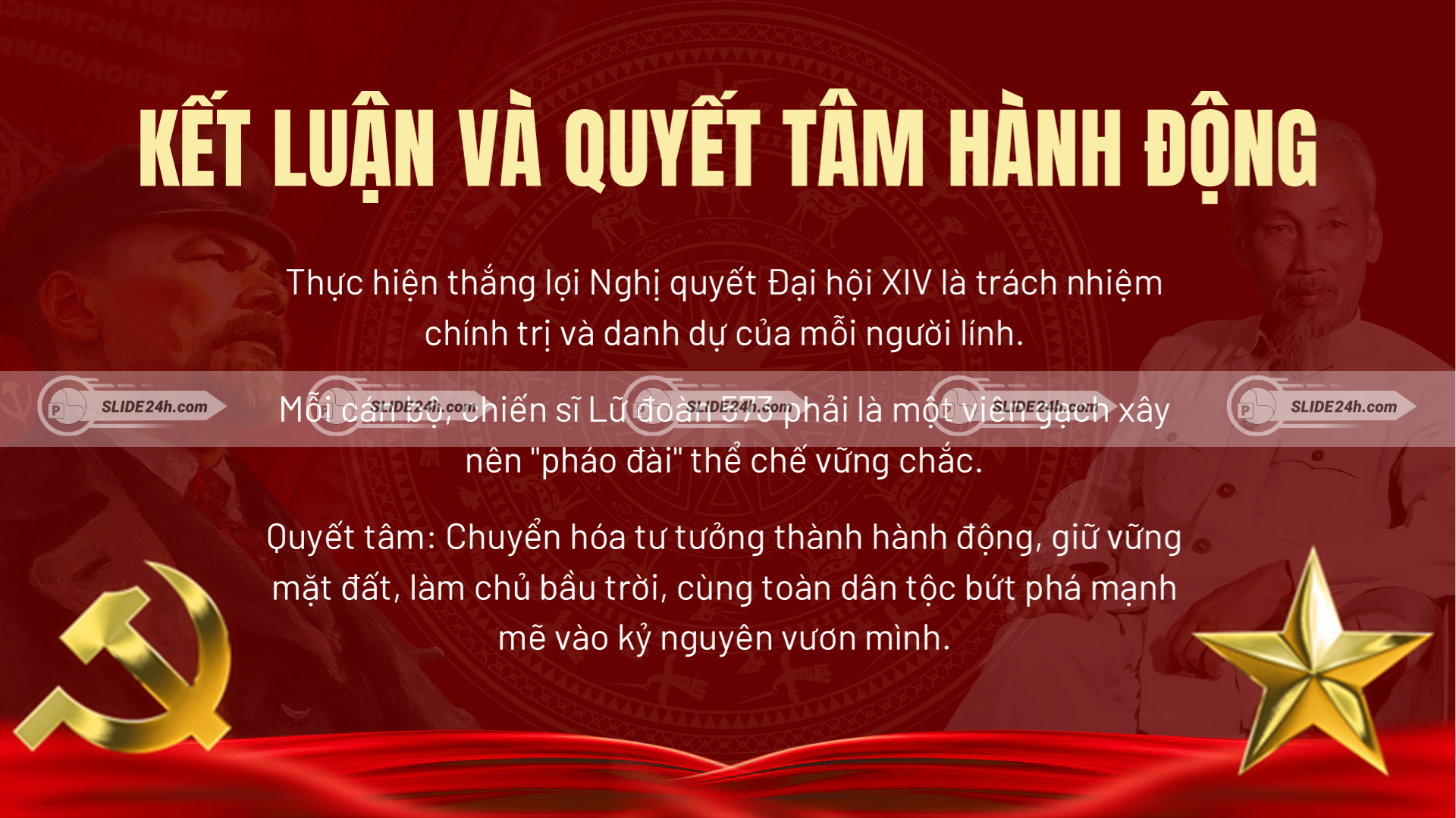 Kết luận và quyết tâm hoàn thiện thể chế và phát triển đất nước