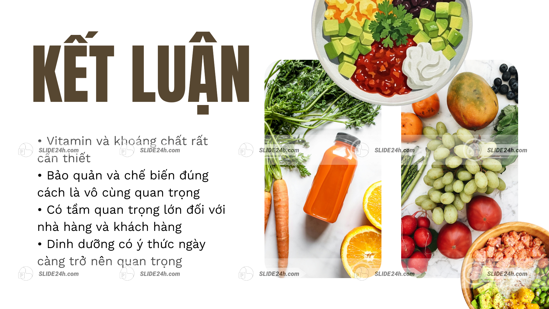 Kết luận về chủ đề Vitamin Và Khoáng Chất Trong Thực Phẩm