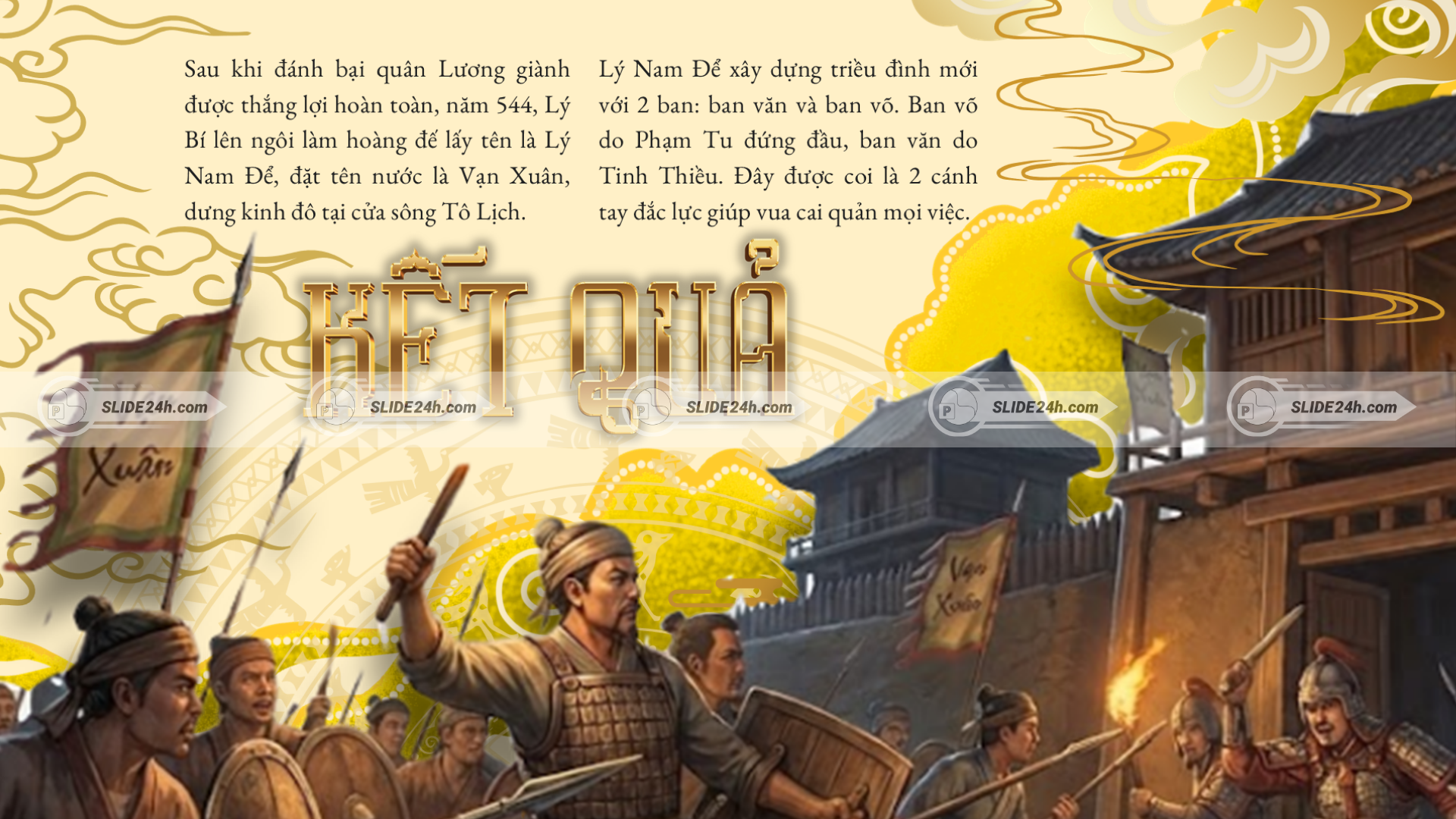 Kết quả khởi nghĩa Lý Bí, nhấn mạnh việc giải phóng Giao Châu, đánh đuổi quân Lương.