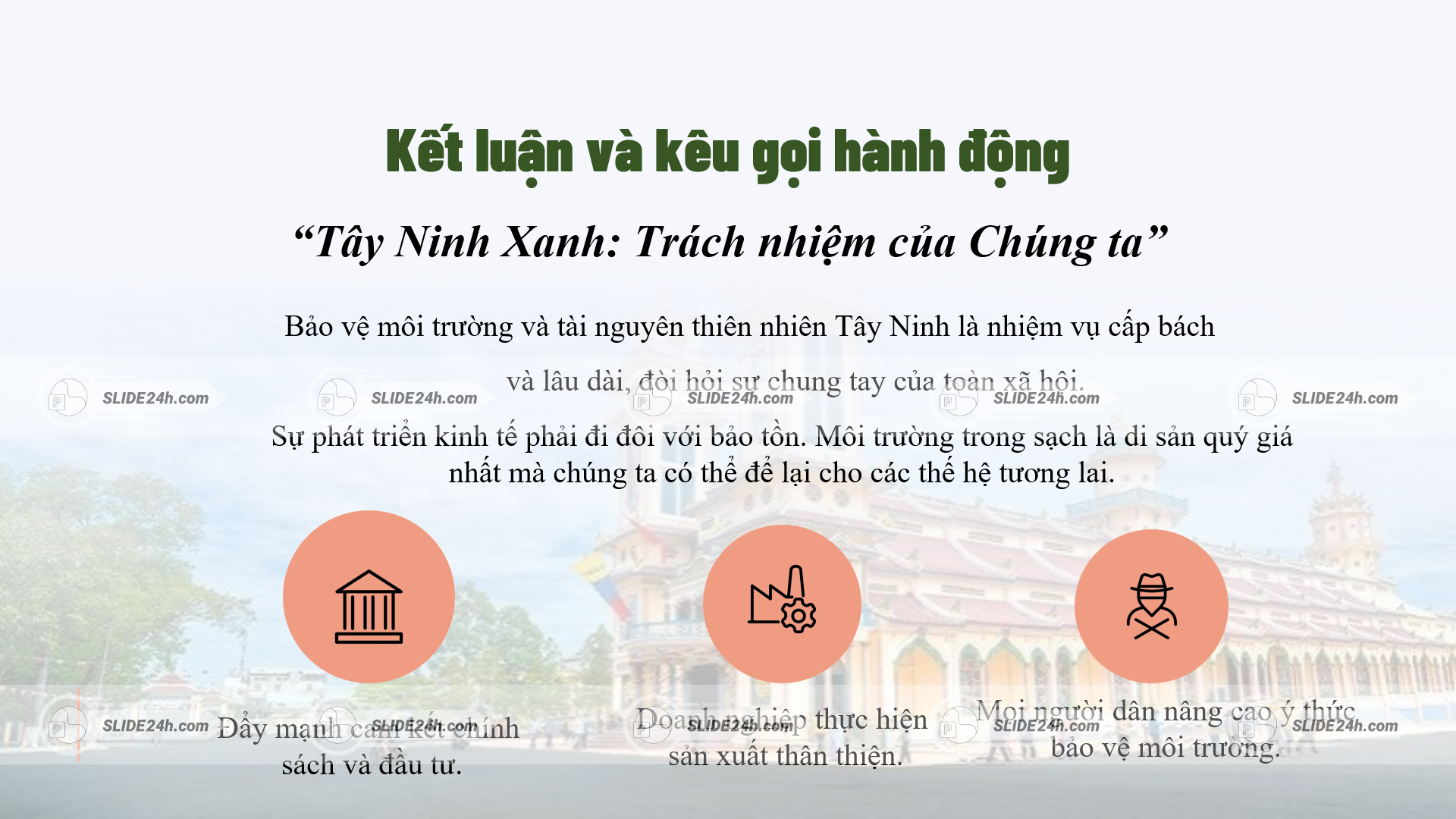 kêu gọi hành động bảo vệ môi trường tây ninh và phát triển bền vững