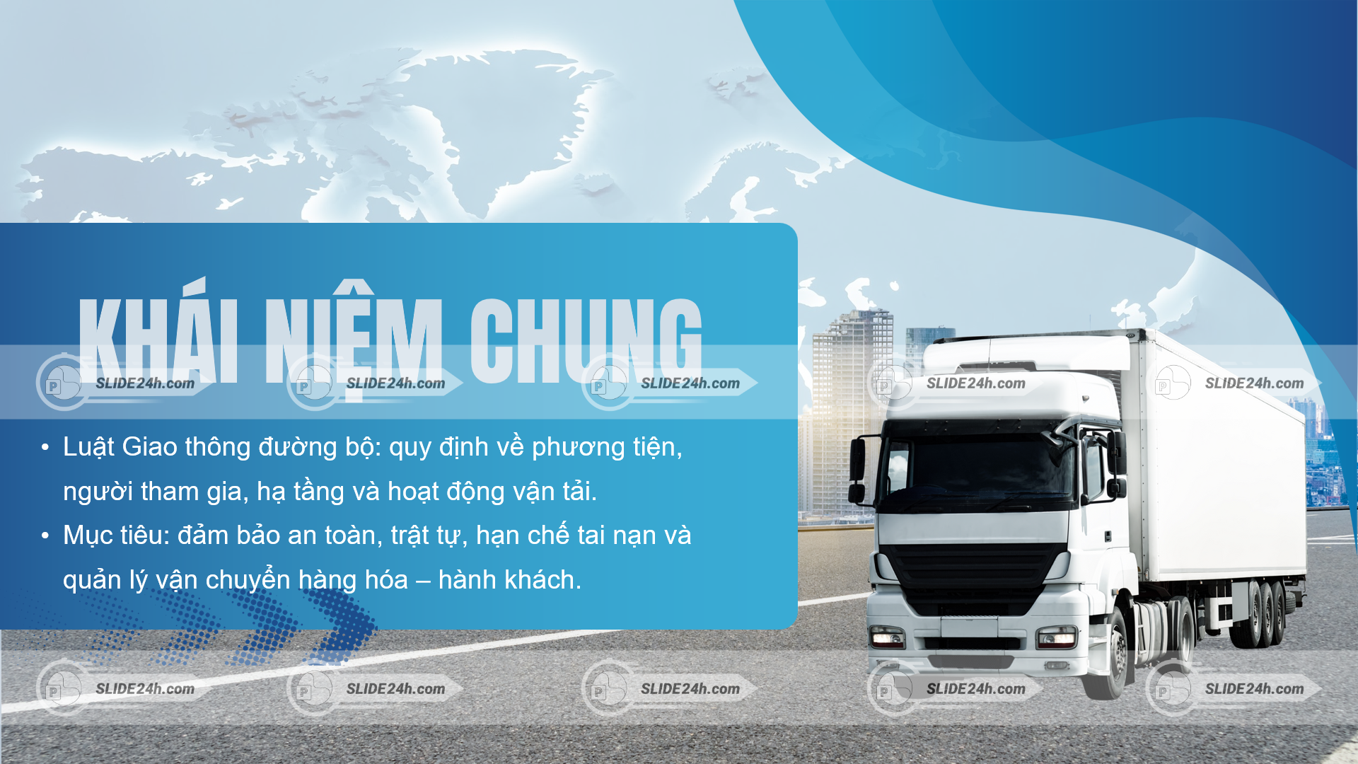 khái niệm chung luật giao thông đường bộ với xe tải vận chuyển hàng hóa trên đường cao tốc