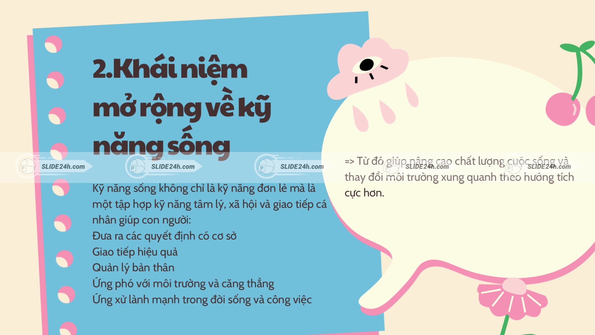 Khái niệm mở rộng về kỹ năng sống.