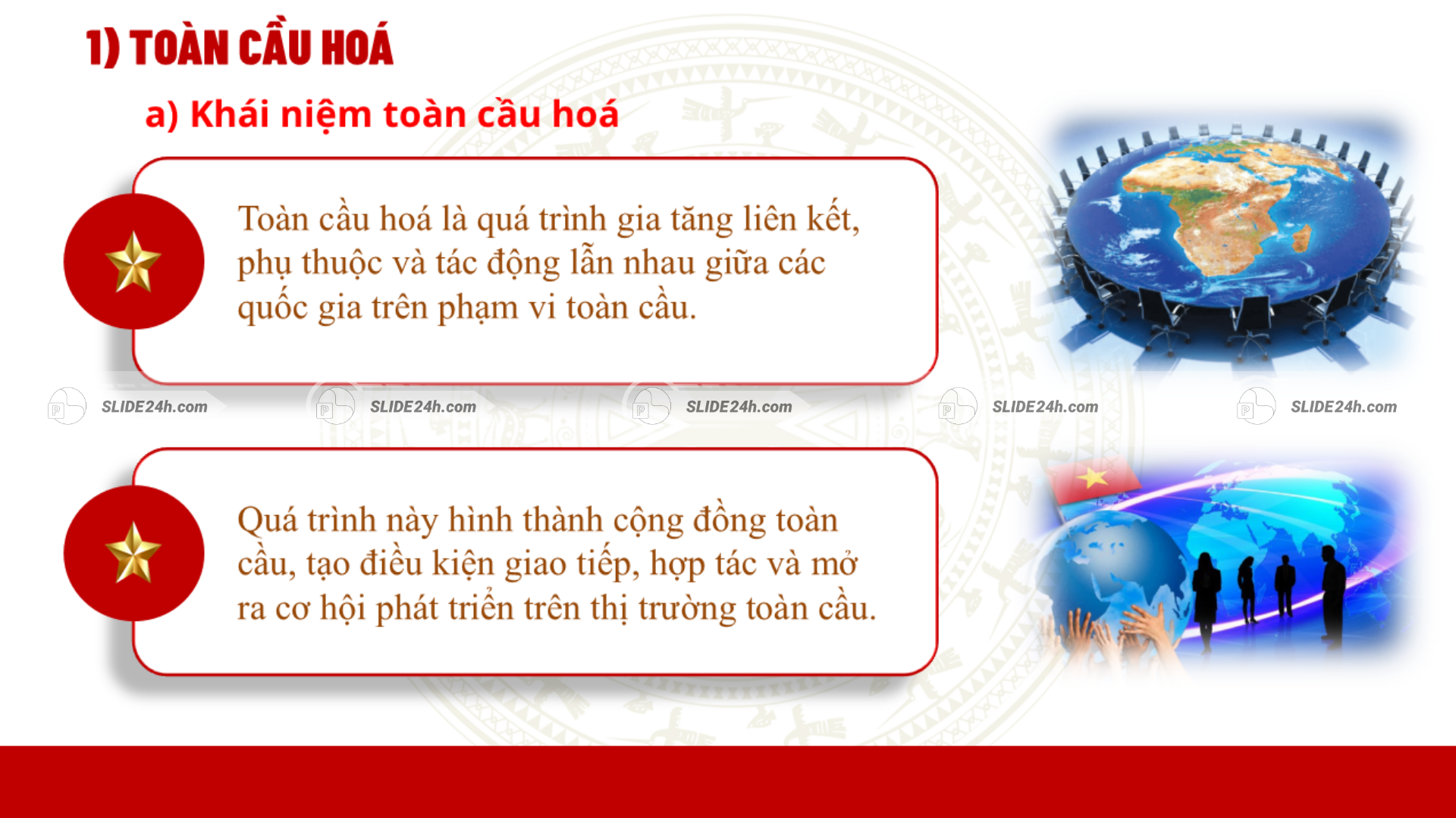 Khái niệm toàn cầu hóa và bản chất của sự liên kết toàn cầu.