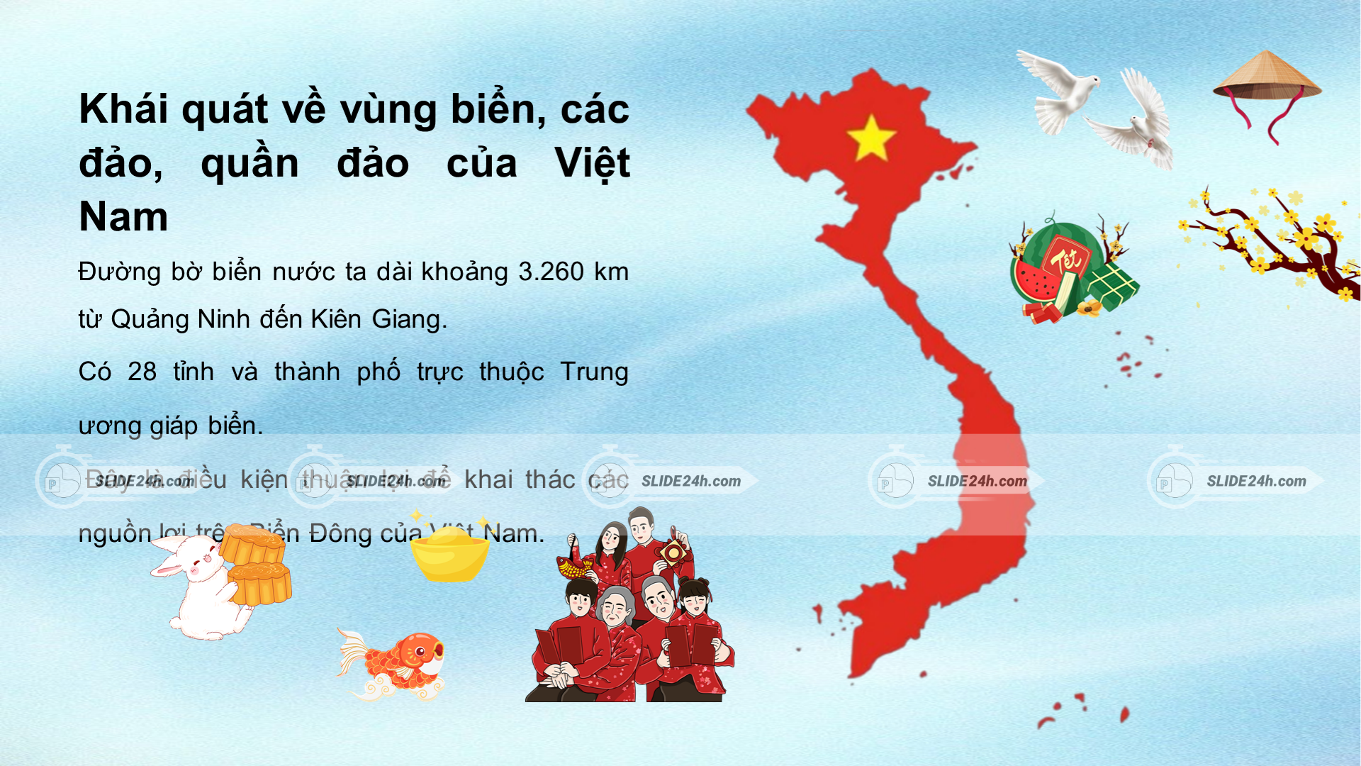 Khái quát về vùng biển, các đảo và quần đảo