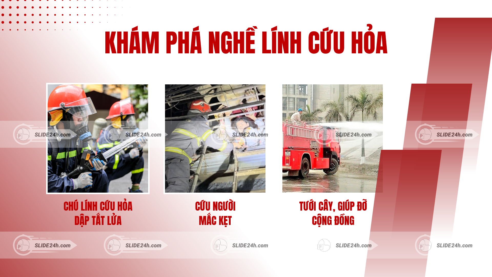 khám phá nghề lính cứu hỏa