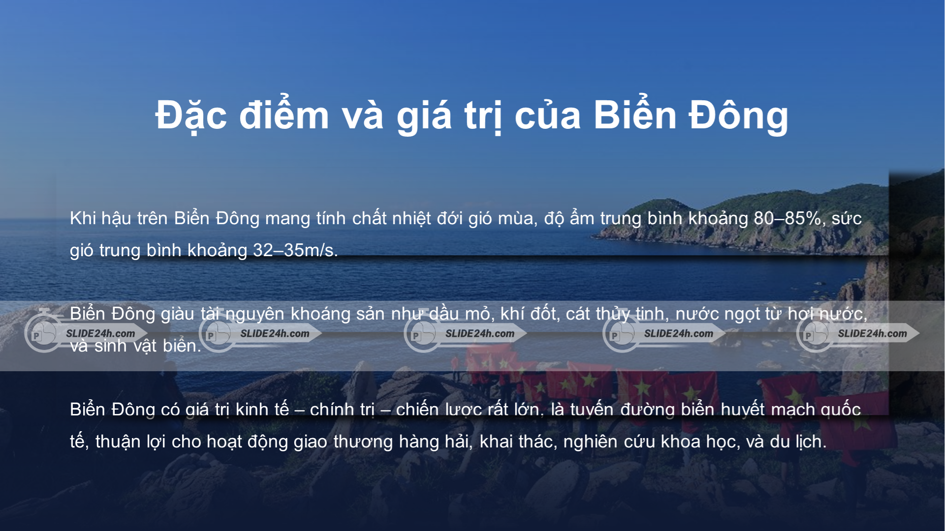 Khí hậu và các giá trị của Biển Đông