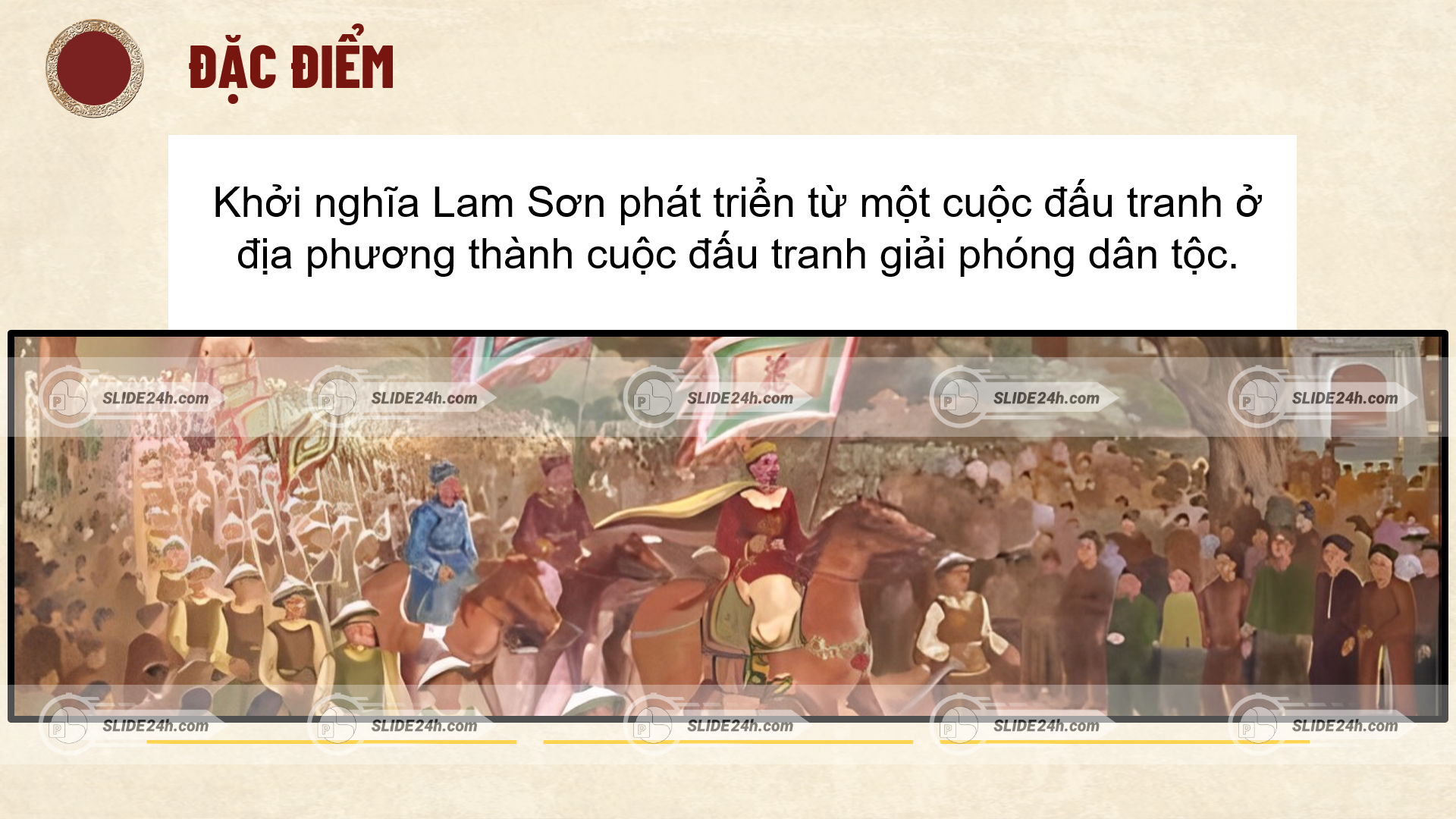 Khởi nghĩa Lam Sơn phát triển từ cuộc khởi nghĩa địa phương