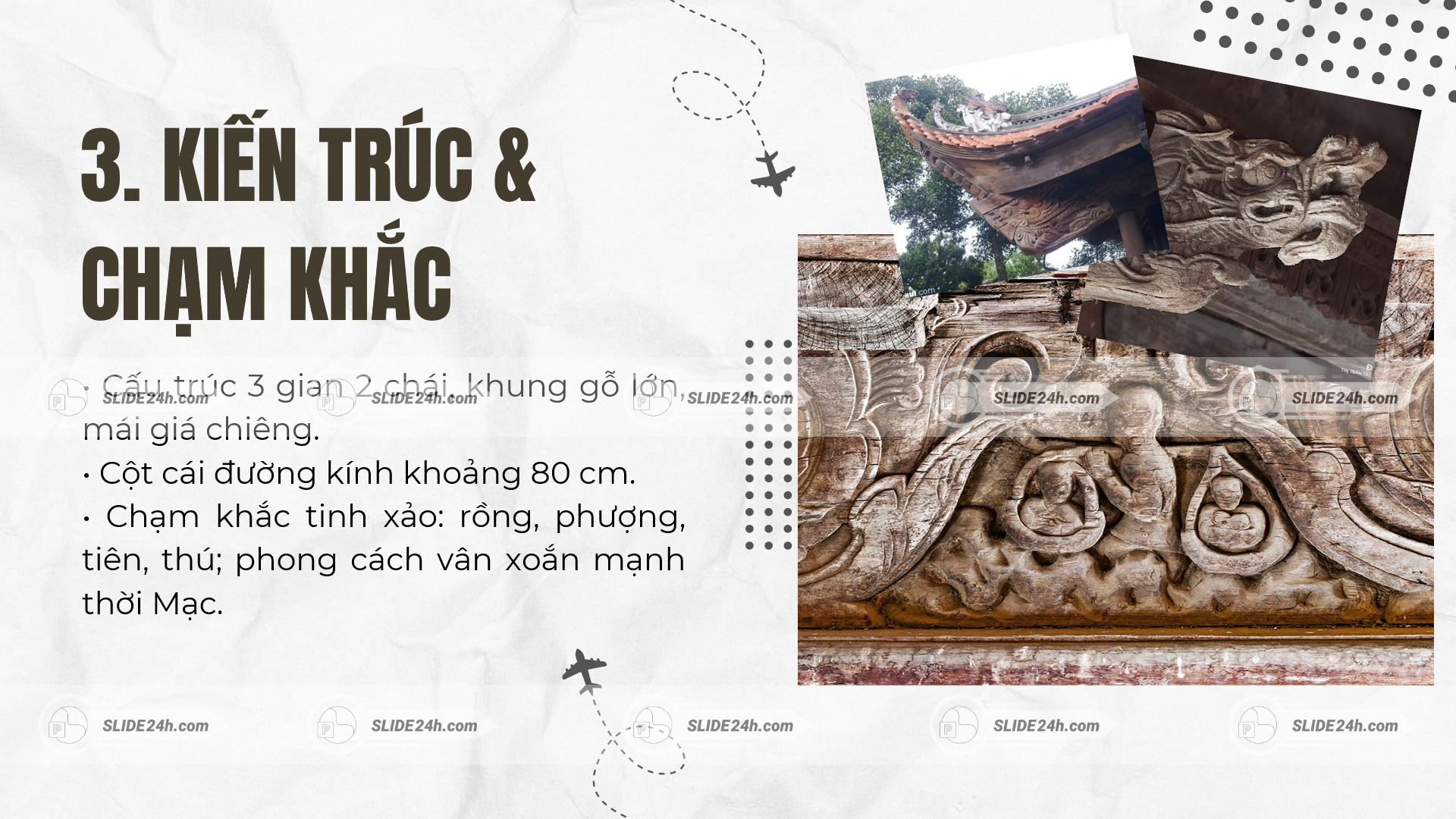 Kiến trúc đình cổ Tây Đằng với gỗ và nghệ thuật chạm khắc.