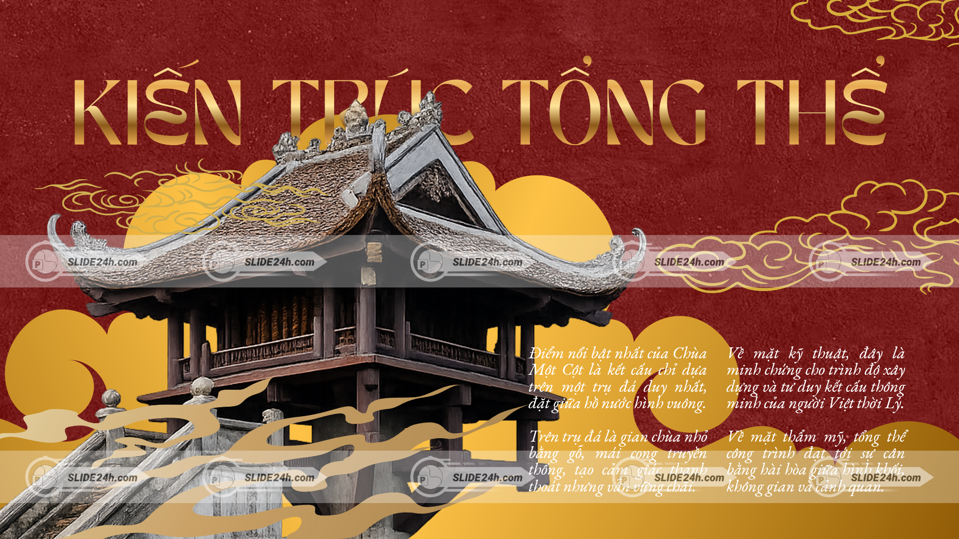 Kiến trúc toàn diện của Chùa Một Cột.