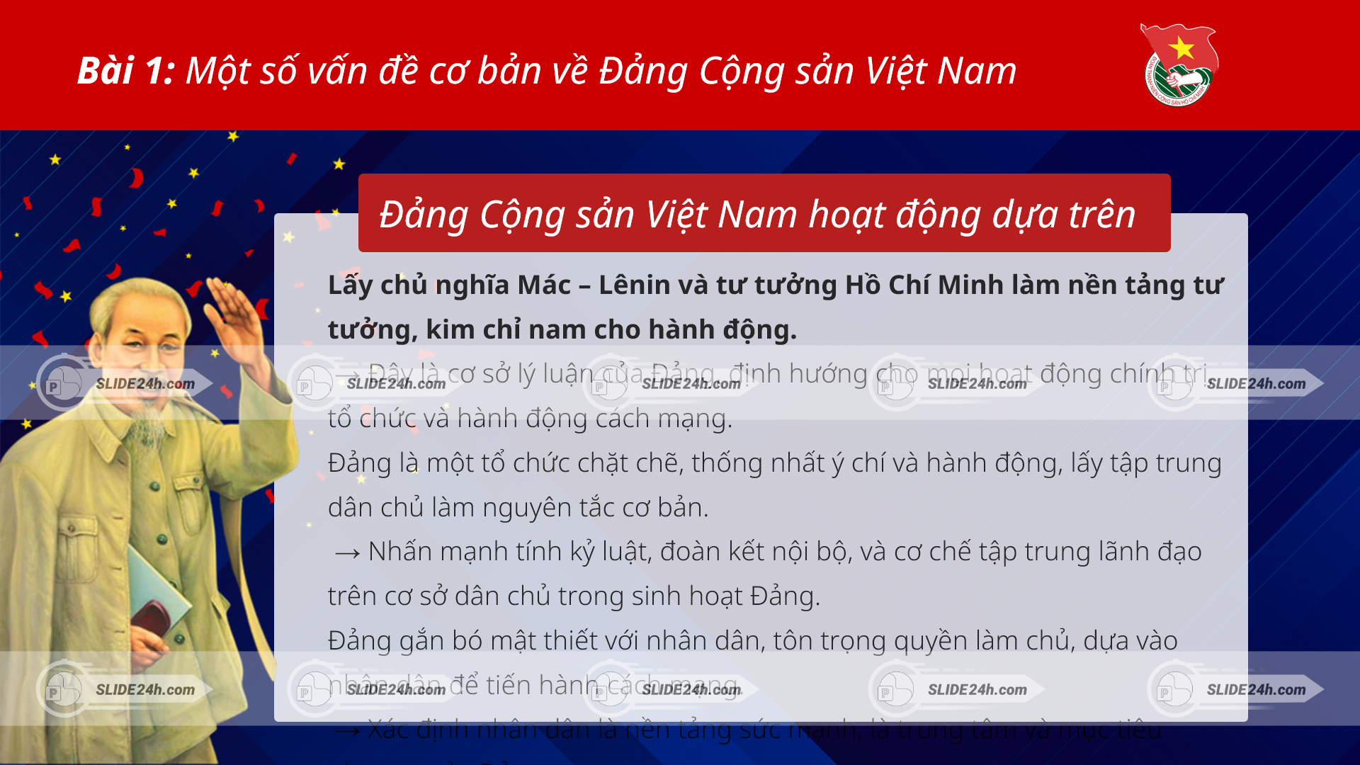 kim chỉ nam cho hoạt động của Đảng