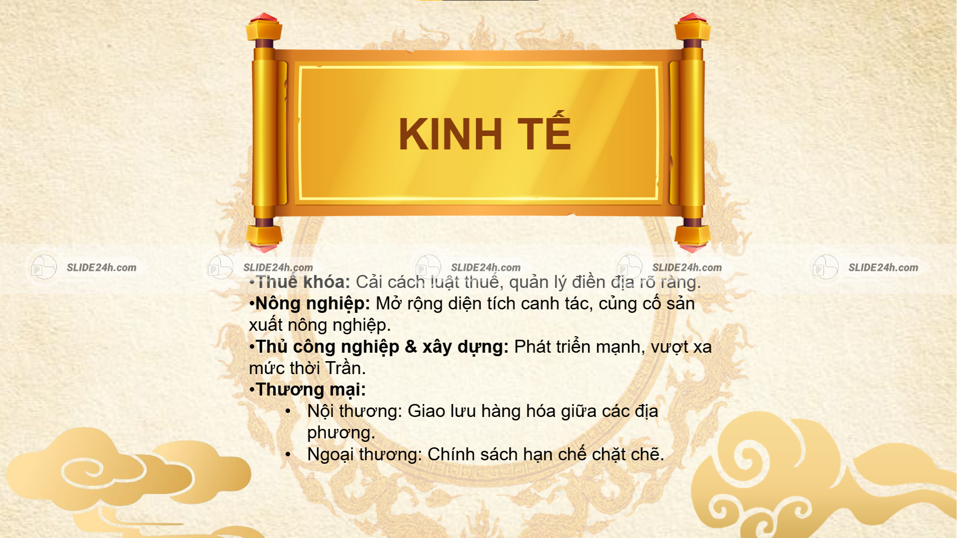 kinh tế thời lê thánh tông cải cách thuế khóa nông nghiệp thủ công nghiệp thương mại