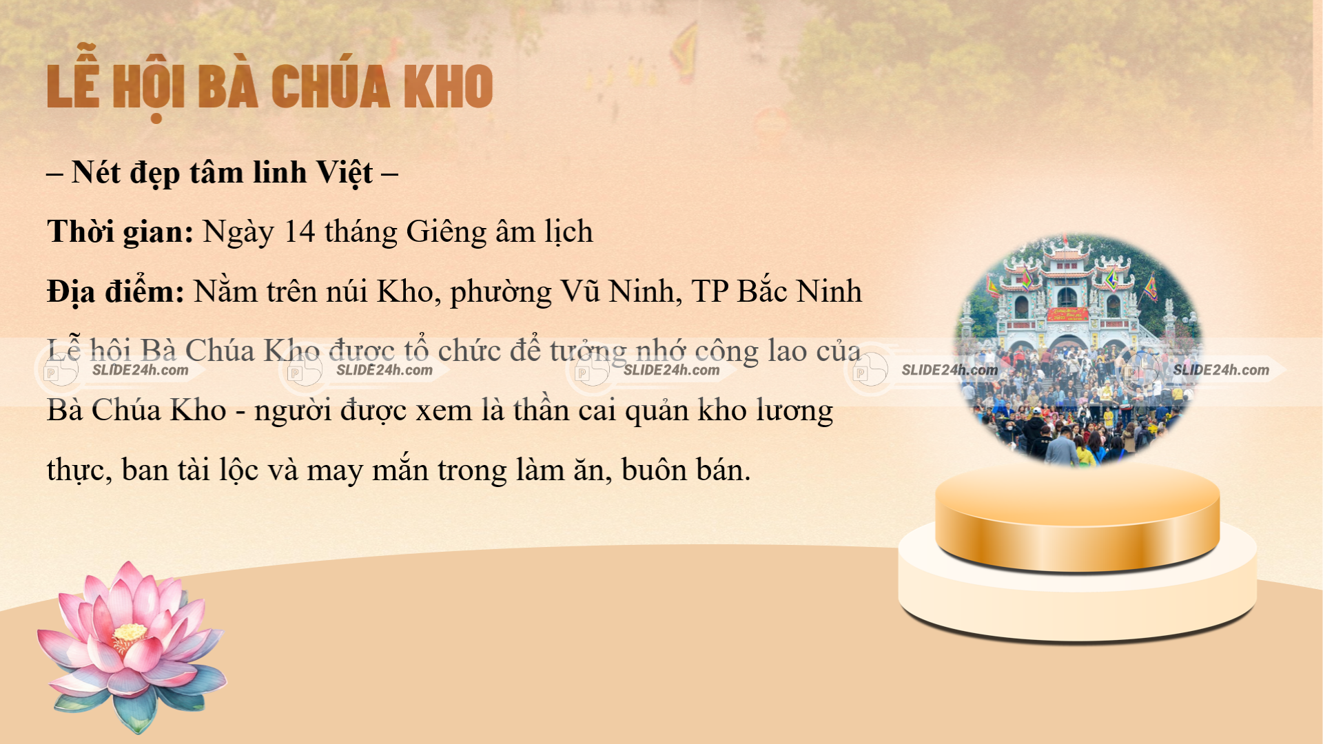 lễ hội bà chúa kho bắc ninh đông đảo người dân dâng lễ cầu tài lộc