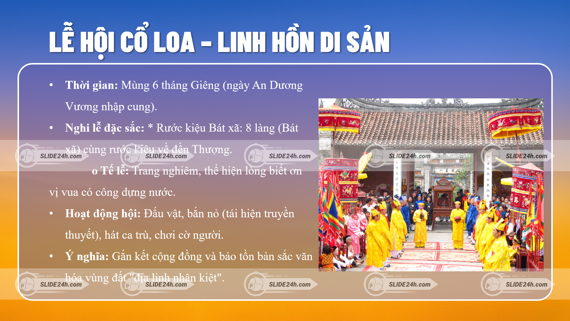lễ hội cổ loa mang đậm bản sắc văn hóa dân gian với các nghi lễ truyền thống và hoạt động cộng đồng đặc sắc tại di tích lịch sử