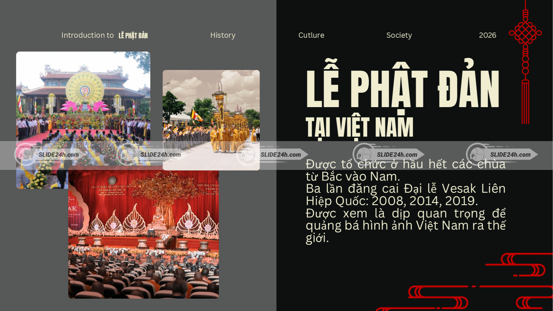 Lễ Phật Đản tại Việt Nam, quy mô tổ chức và dấu ấn của các kỳ Đại lễ Vesak.