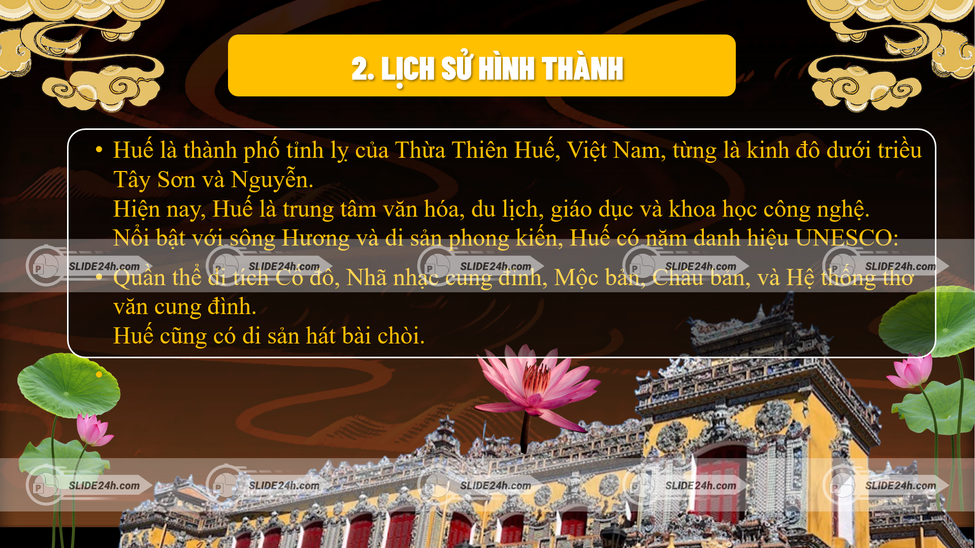 Lịch sử hình thành của cố đô Huế