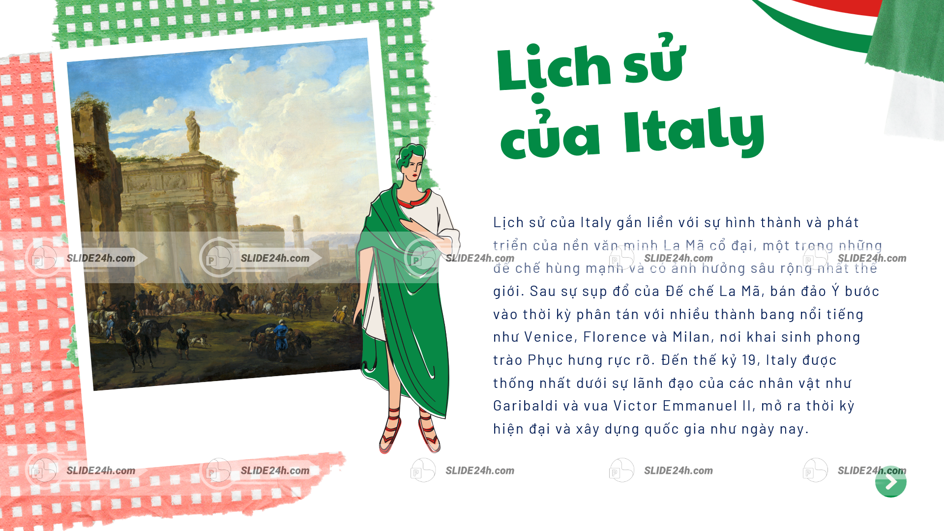 Lịch sử Italy với nhiều dấu ấn lâu đời, phản ánh chiều sâu văn hóa và quá trình phát triển của đất nước.