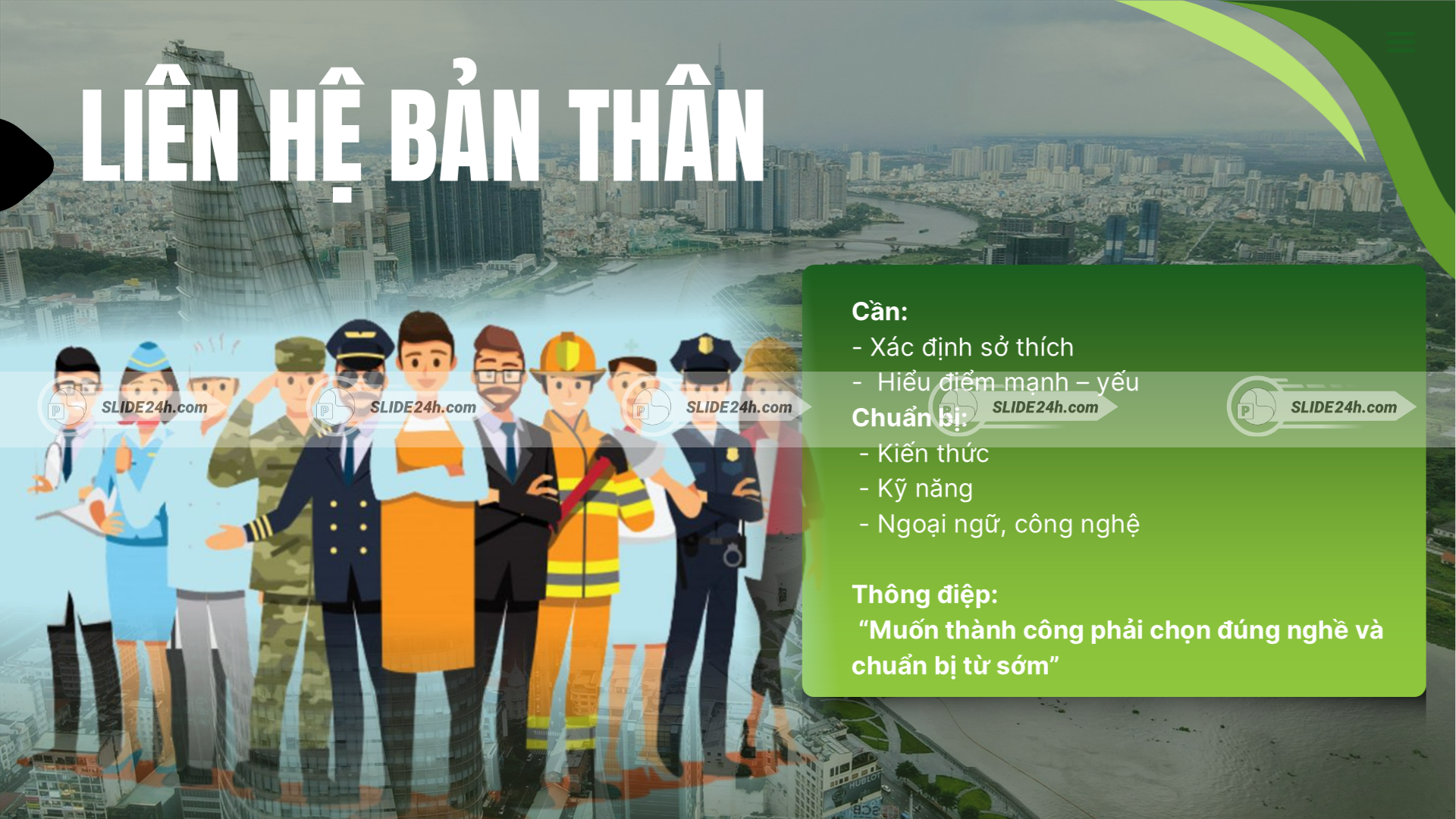 Liên hệ bản thân trong định hướng nghề nghiệp.