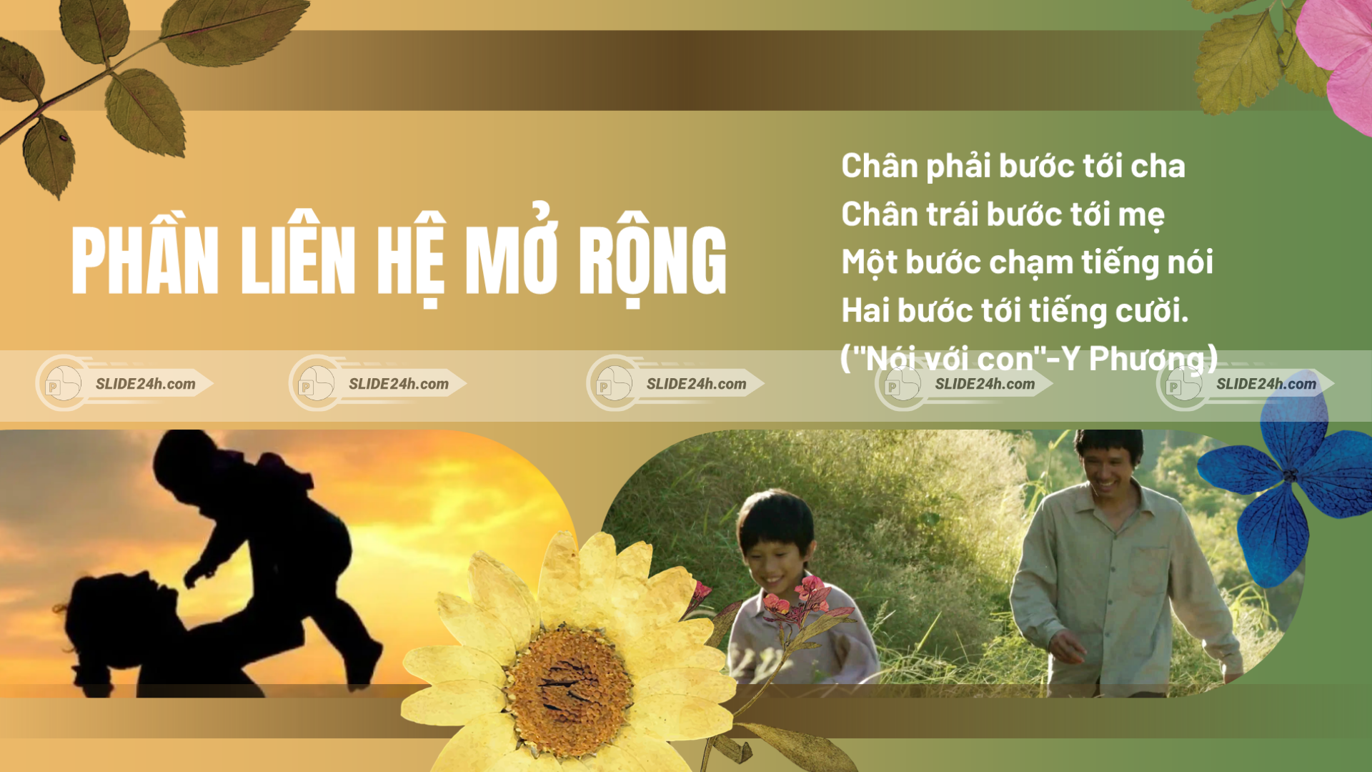 Liên hệ mở rộng bài thơ Cái roi tre với Nói với con của Y Phương về tình cảm gia đình.