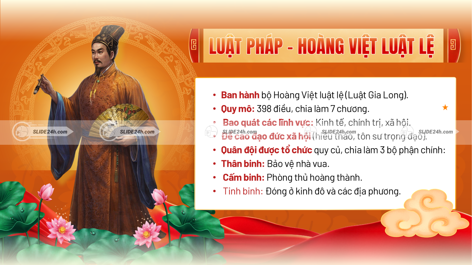 Luật pháp và quân đội thời Nguyễn trong quản lý đất nước.