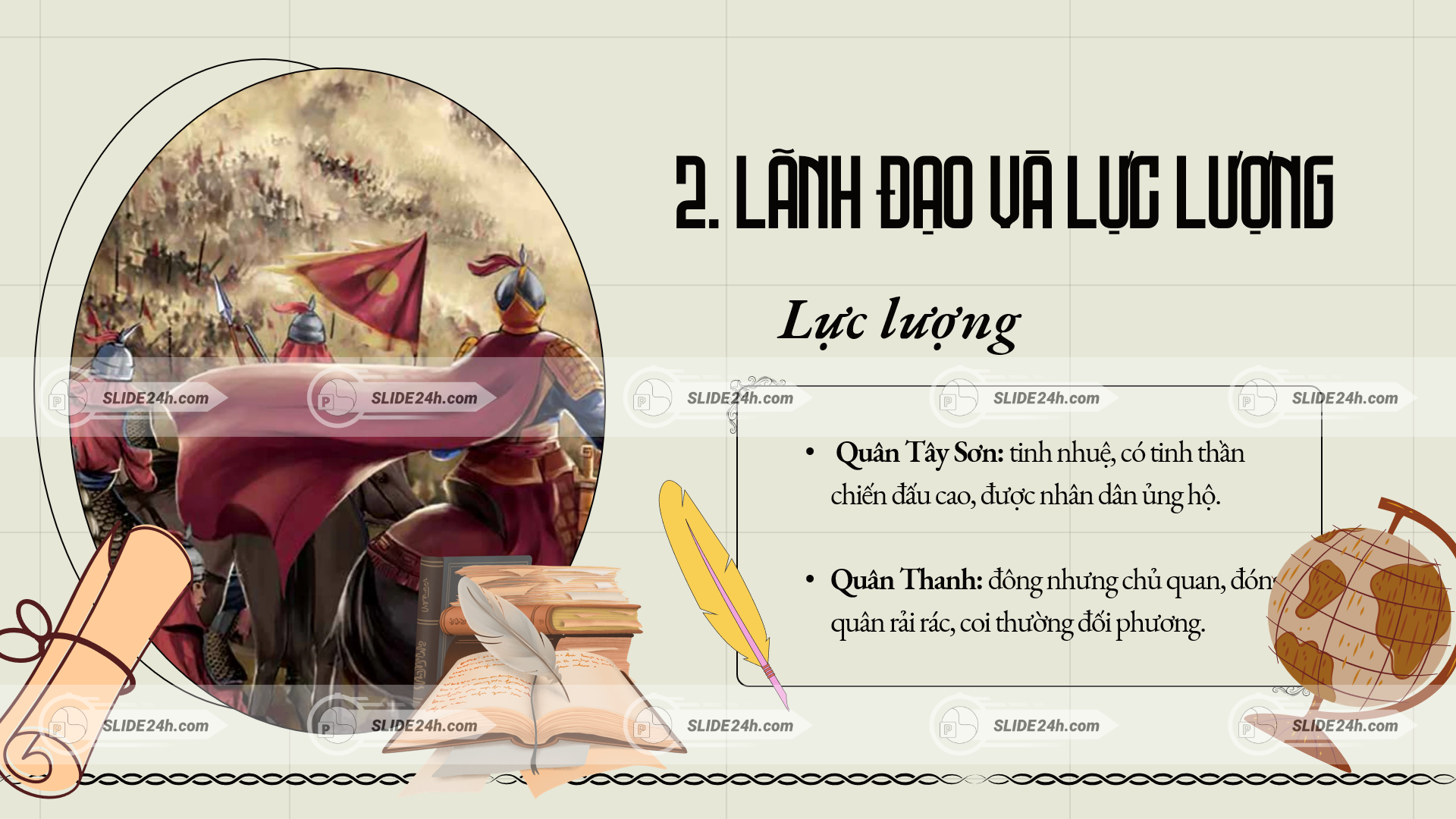 Lực lượng quân Tây Sơn tham gia chiến đấu với tinh thần quyết tâm trong trận năm 1789.
