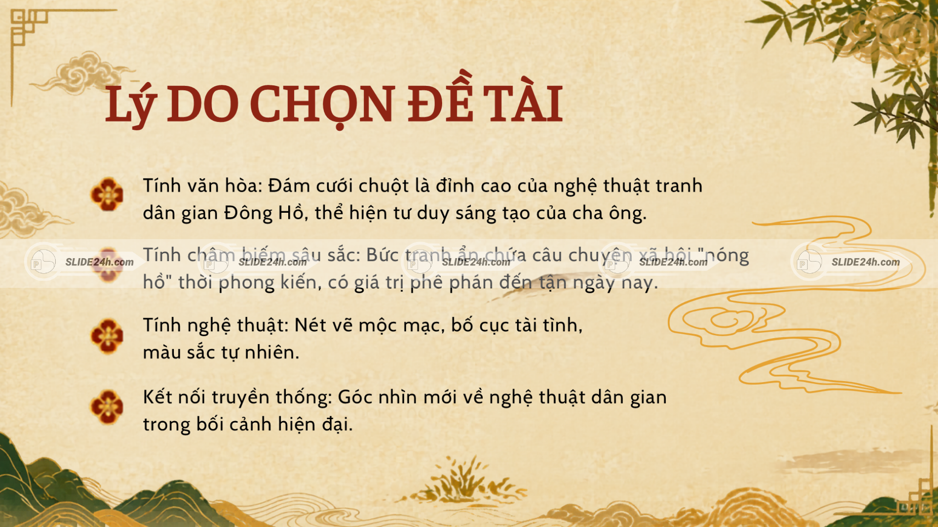 Lý do chọn tác phẩm Đám cưới chuột với giá trị văn hóa, châm biếm và nghệ thuật Đông Hồ.