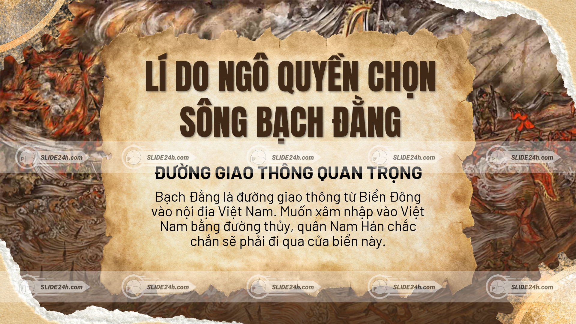 Lý do Ngô Quyền chọn sông Bạch Đằng làm chiến trường