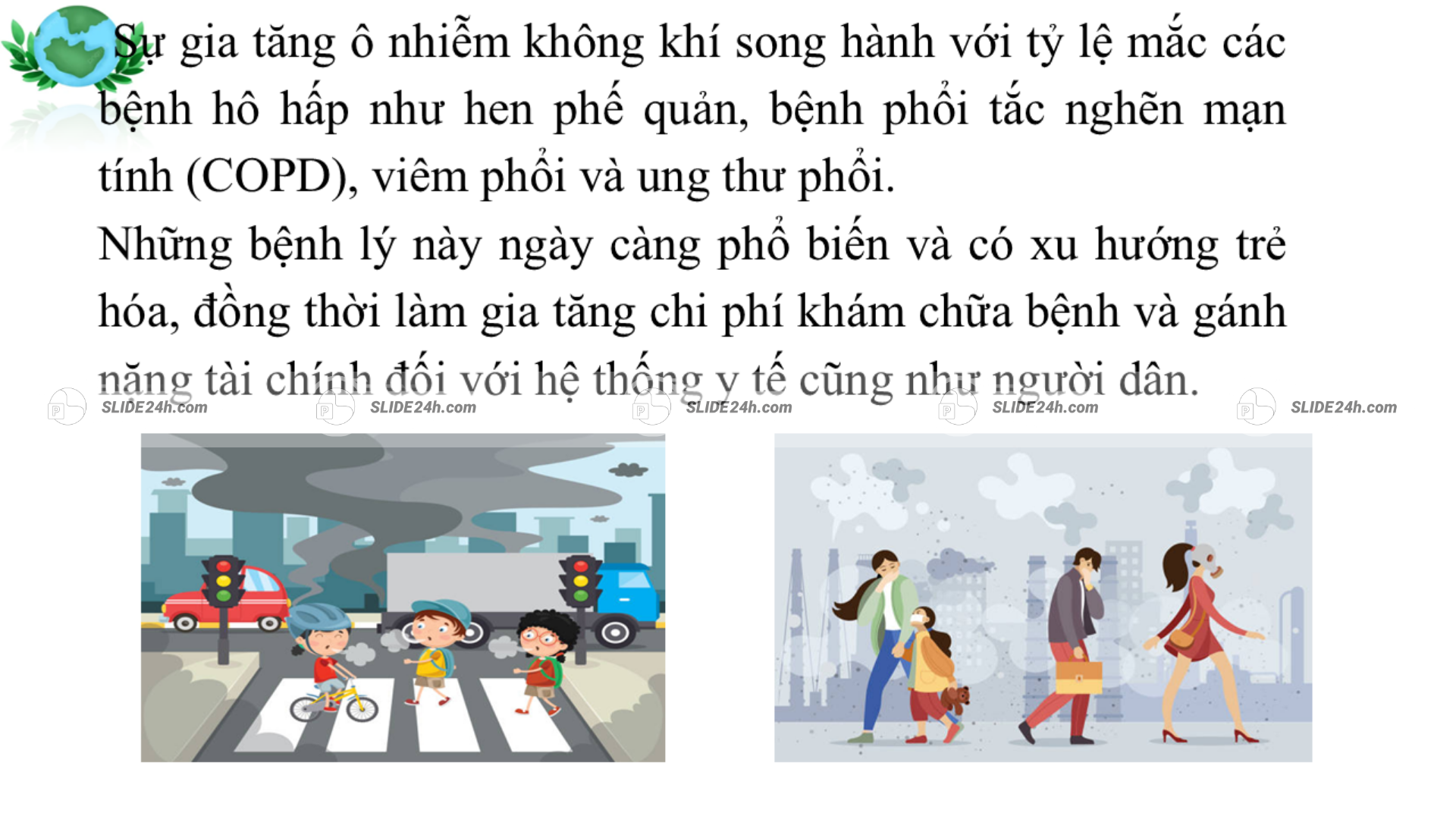 Mối liên hệ giữa ô nhiễm không khí, bệnh hô hấp và gánh nặng tài chính trong chăm sóc sức khỏe.